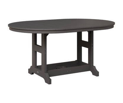 Berlin Gardens Garden Classic 44" x 64" Oblong Table in Smoke Gray