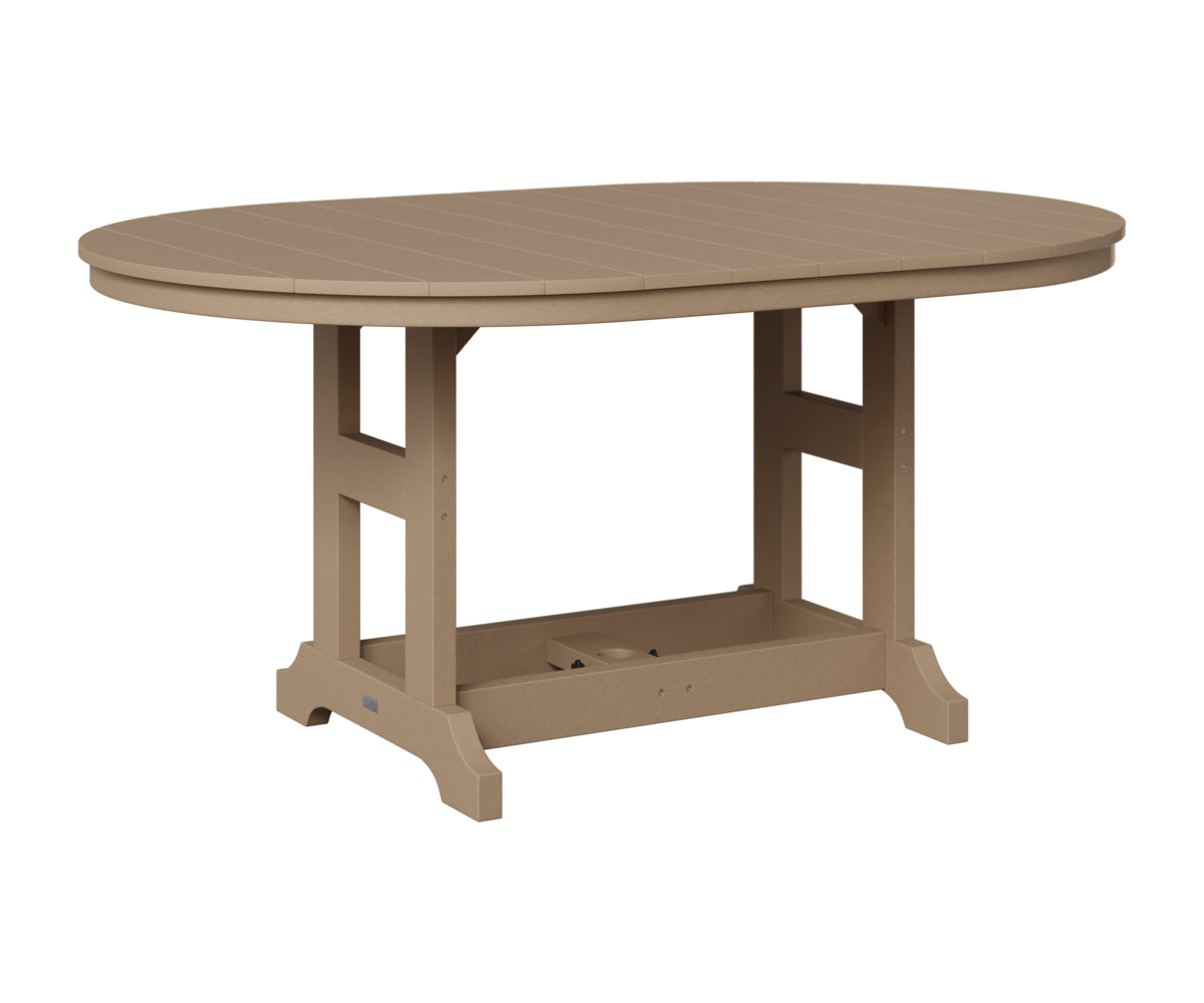 Berlin Gardens Garden Classic 44" x 64" Oblong Table in Weatherwood