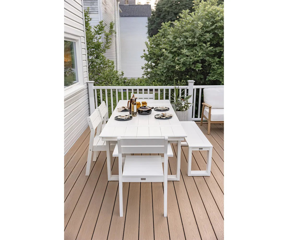 Berlin Gardens Calla 39"x85" Rectangle Dining Table, lifestyle photo 3