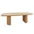 Lloyd Flanders Riviera 94.5" Rectangular Dining Table with Travertine Top, lifestyle photo 1