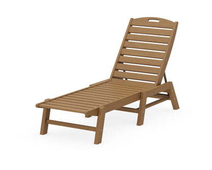 POLYWOOD Nautical Chaise in Natural