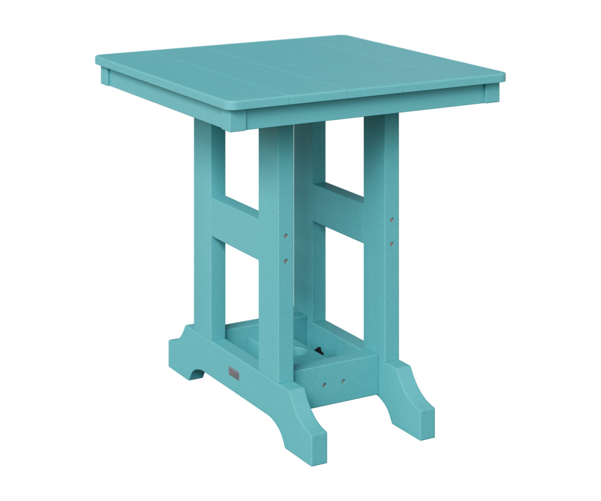 Berlin Gardens Garden Classic 28" Square Table in Aruba Blue