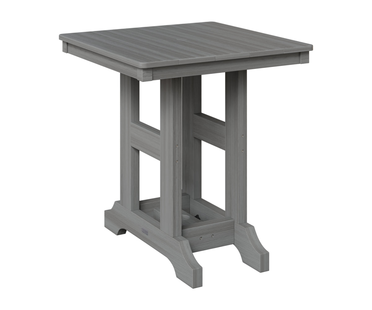 Berlin Gardens Garden Classic 28" Square Table in Driftwood Gray