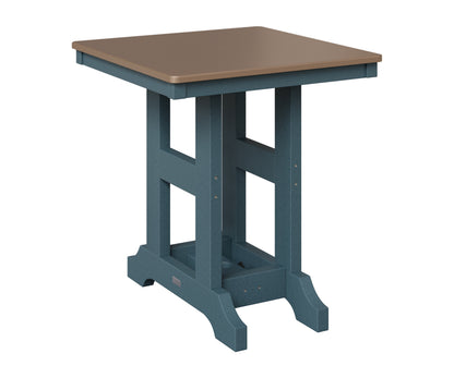 Berlin Gardens Garden Classic 28" Square Table in Slate, Hammered Bronze top