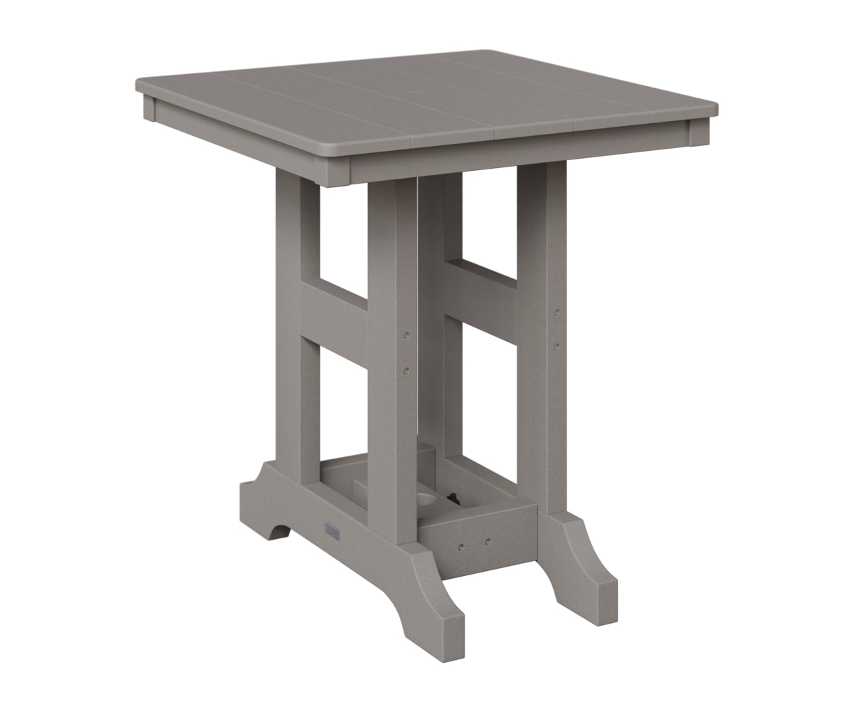 Berlin Gardens Garden Classic 28" Square Table in Light Gray