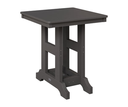 Berlin Gardens Garden Classic 28" Square Table in Smoke Gray