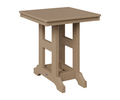Berlin Gardens Garden Classic 28" Square Table in Weatherwood