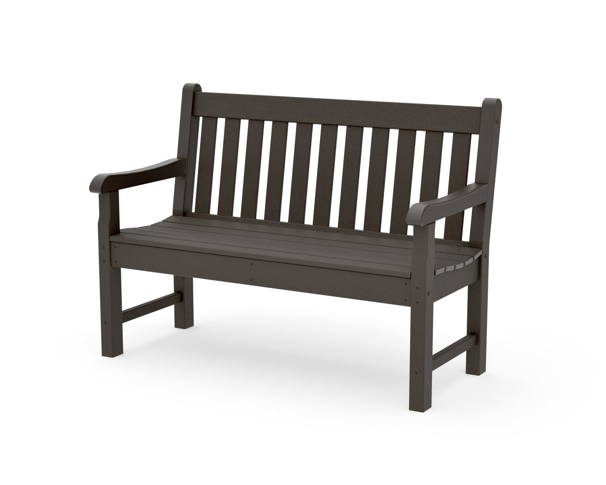 POLYWOOD Rockford 48" Bench in Vintage Coffee