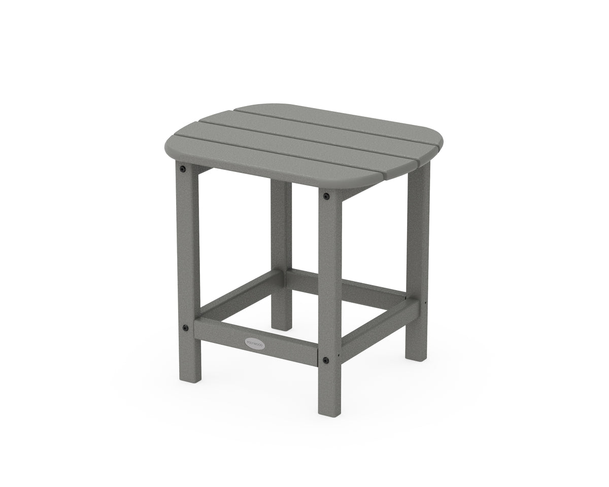 POLYWOOD South Beach 18" Side Table in Slate Grey