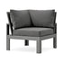 POLYWOOD Modular Corner Chair in Slate Grey / Ash Charcoal