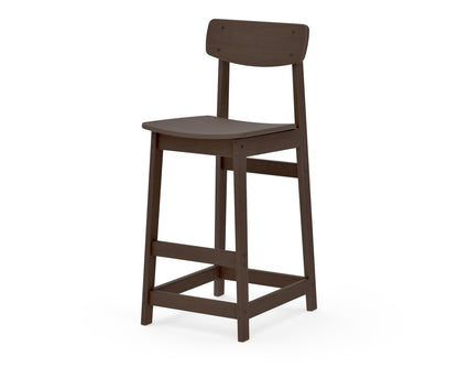POLYWOOD Modern Studio Urban Bar Chair in Kona