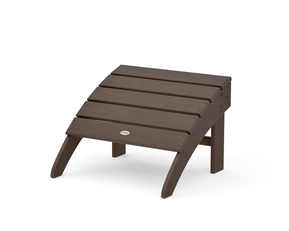 POLYWOOD South Beach Adirondack Ottoman in Kona