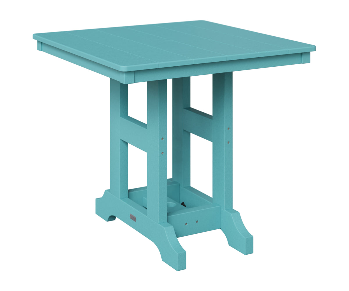 Berlin Gardens Garden Classic 33" Square Table in Aruba Blue