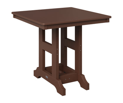 Berlin Gardens Garden Classic 33" Square Table in Chocolate Brown