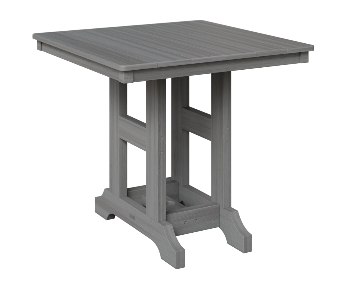 Berlin Gardens Garden Classic 33" Square Table in Driftwood Gray