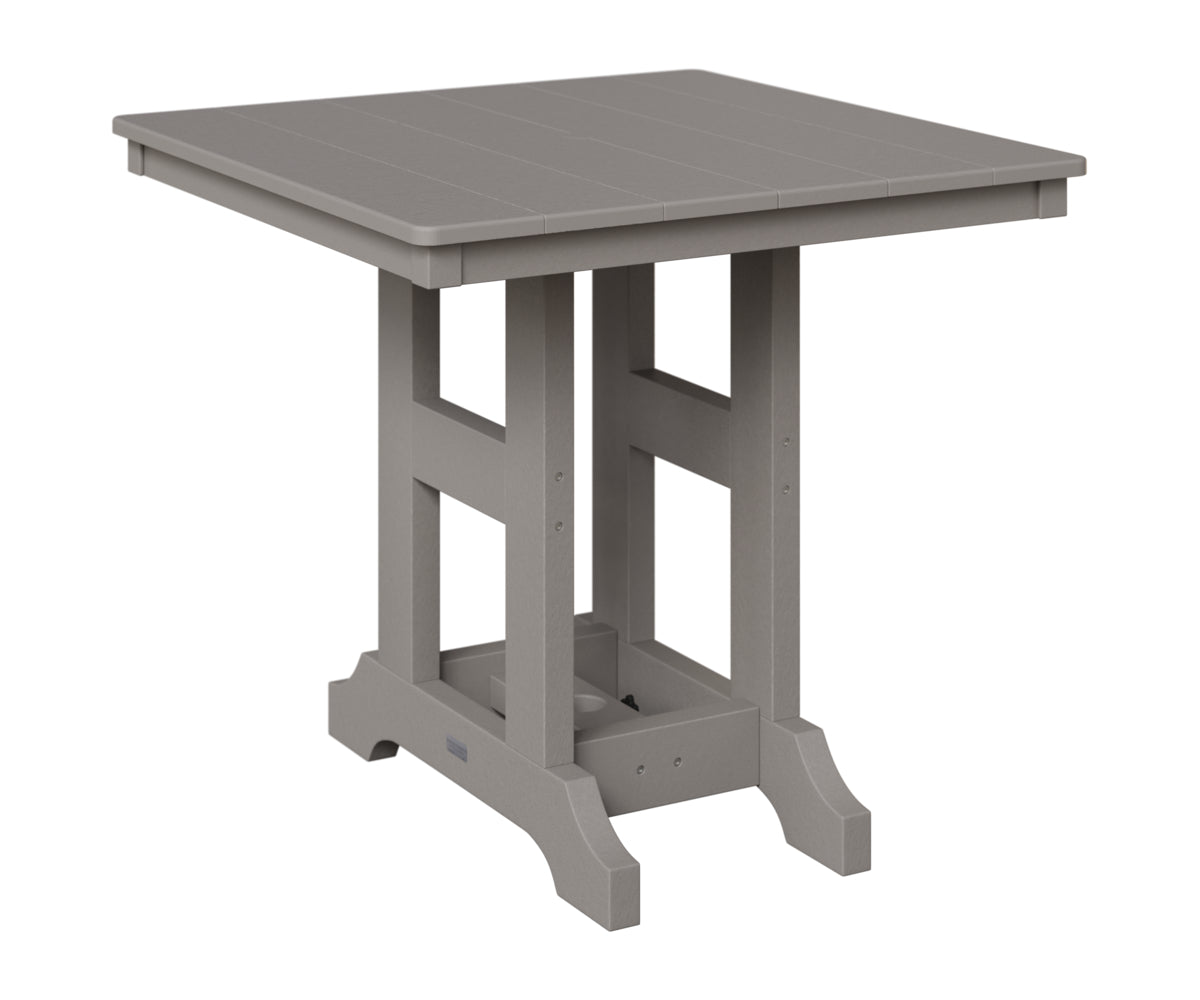 Berlin Gardens Garden Classic 33" Square Table in Light Gray