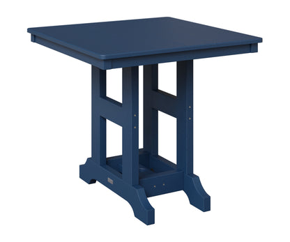 Berlin Gardens Garden Classic 33" Square Table in Navy Blue