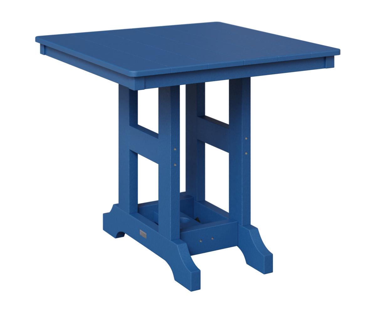 Berlin Gardens Garden Classic 33" Square Table in Pacific Blue