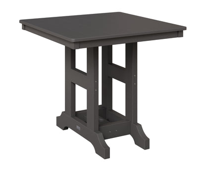 Berlin Gardens Garden Classic 33" Square Table in Smoke Gray