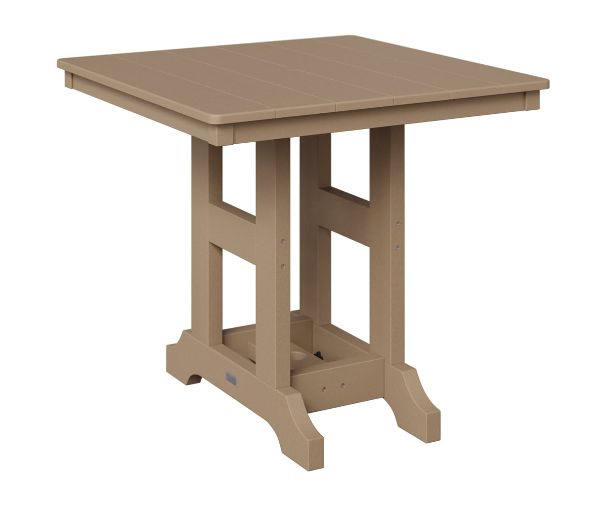 Berlin Gardens Garden Classic 33" Square Table in Weatherwood