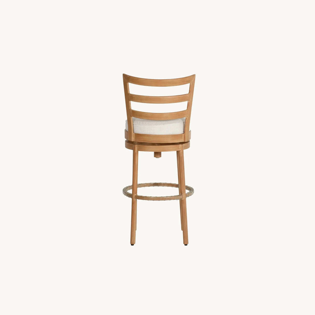 Castelle Preston Cushioned Armless Swivel Bar Stool, view 5