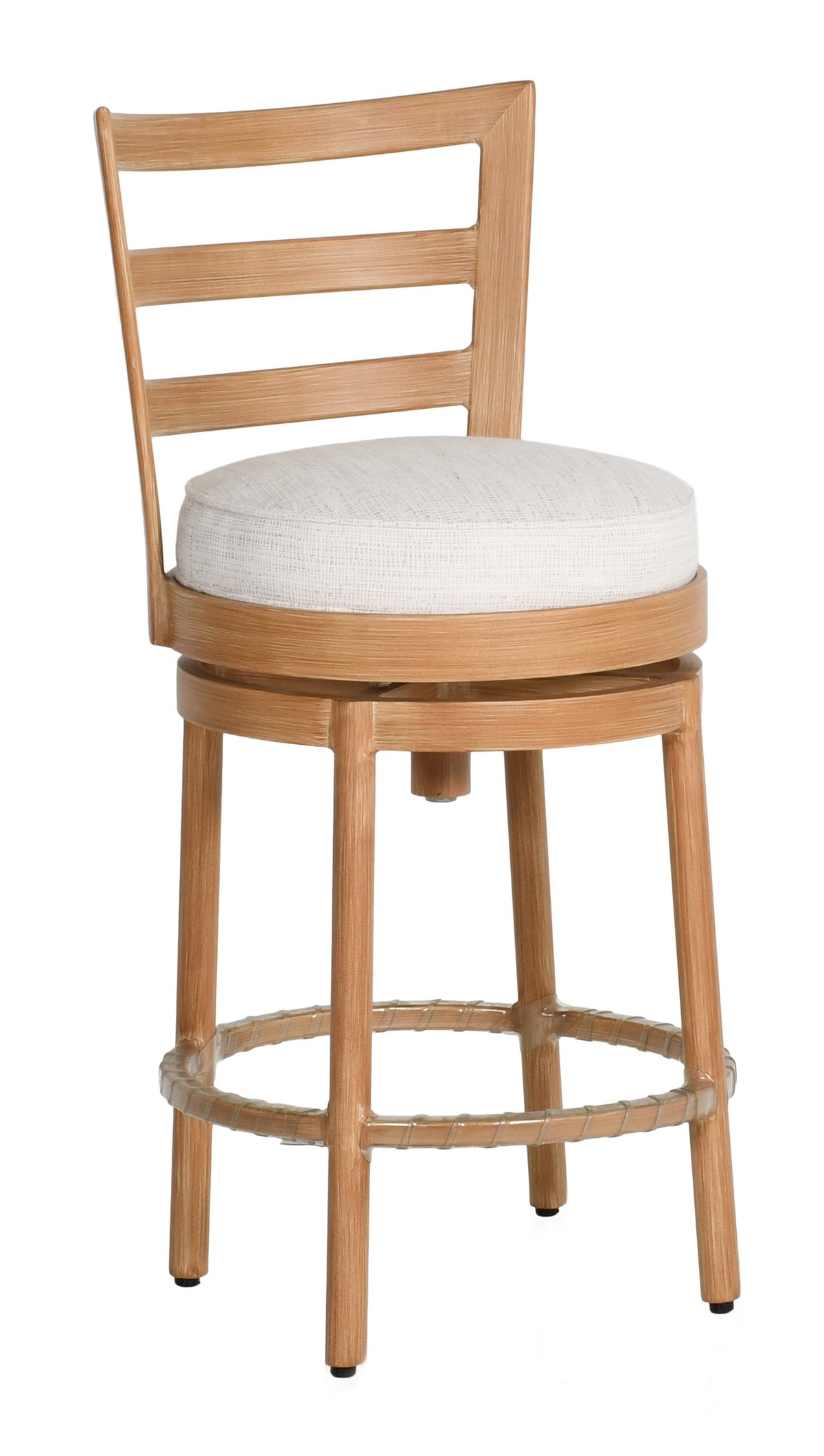 Castelle Preston Cushioned Armless Swivel Counter Stool, view 2
