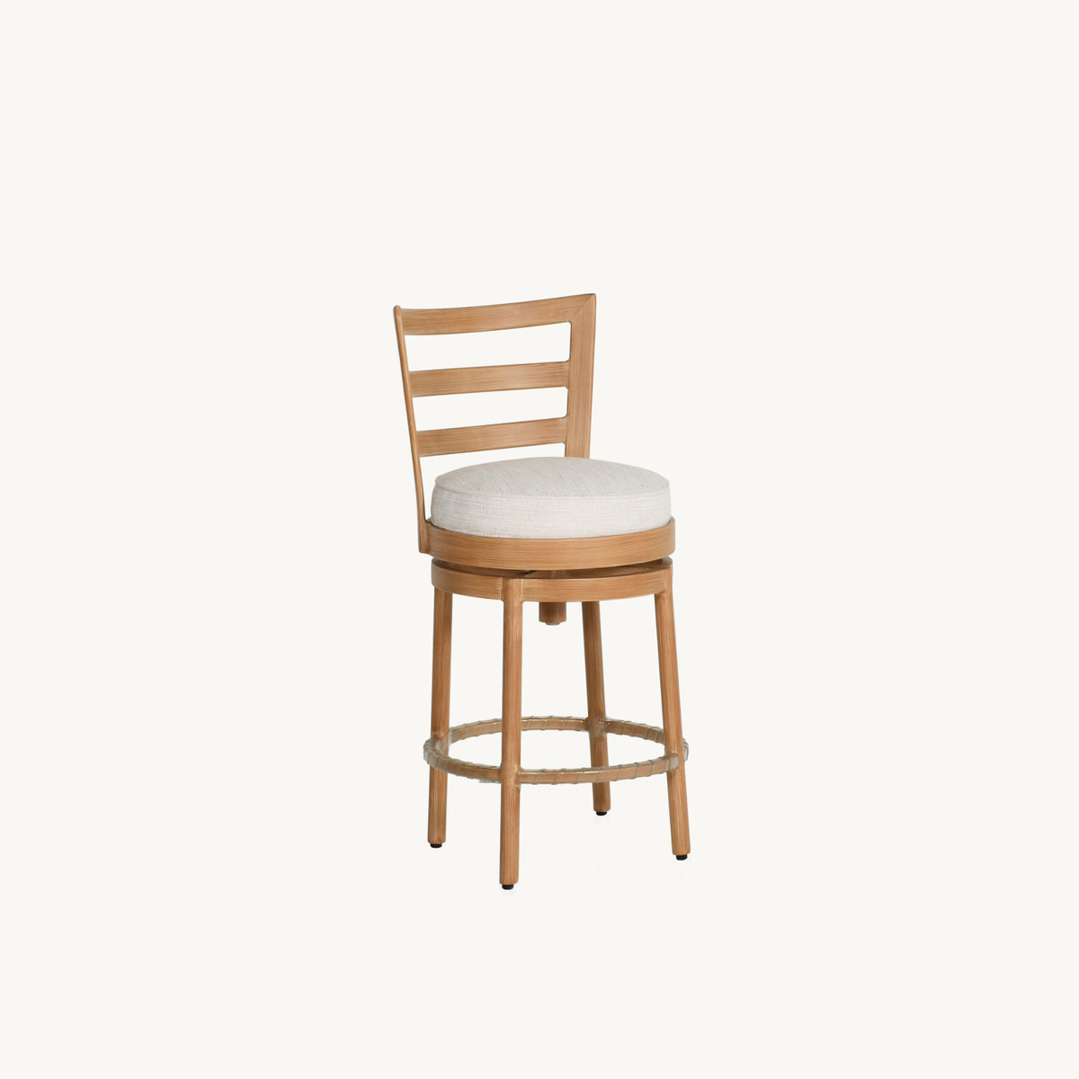 Castelle Preston Cushioned Armless Swivel Counter Stool