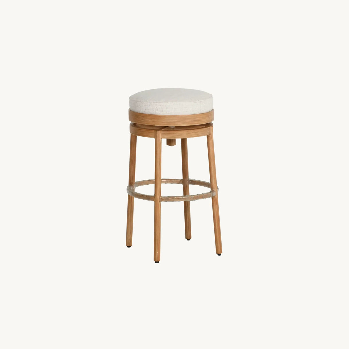 Castelle Preston Cushioned Backless Swivel Bar Stool, view 4