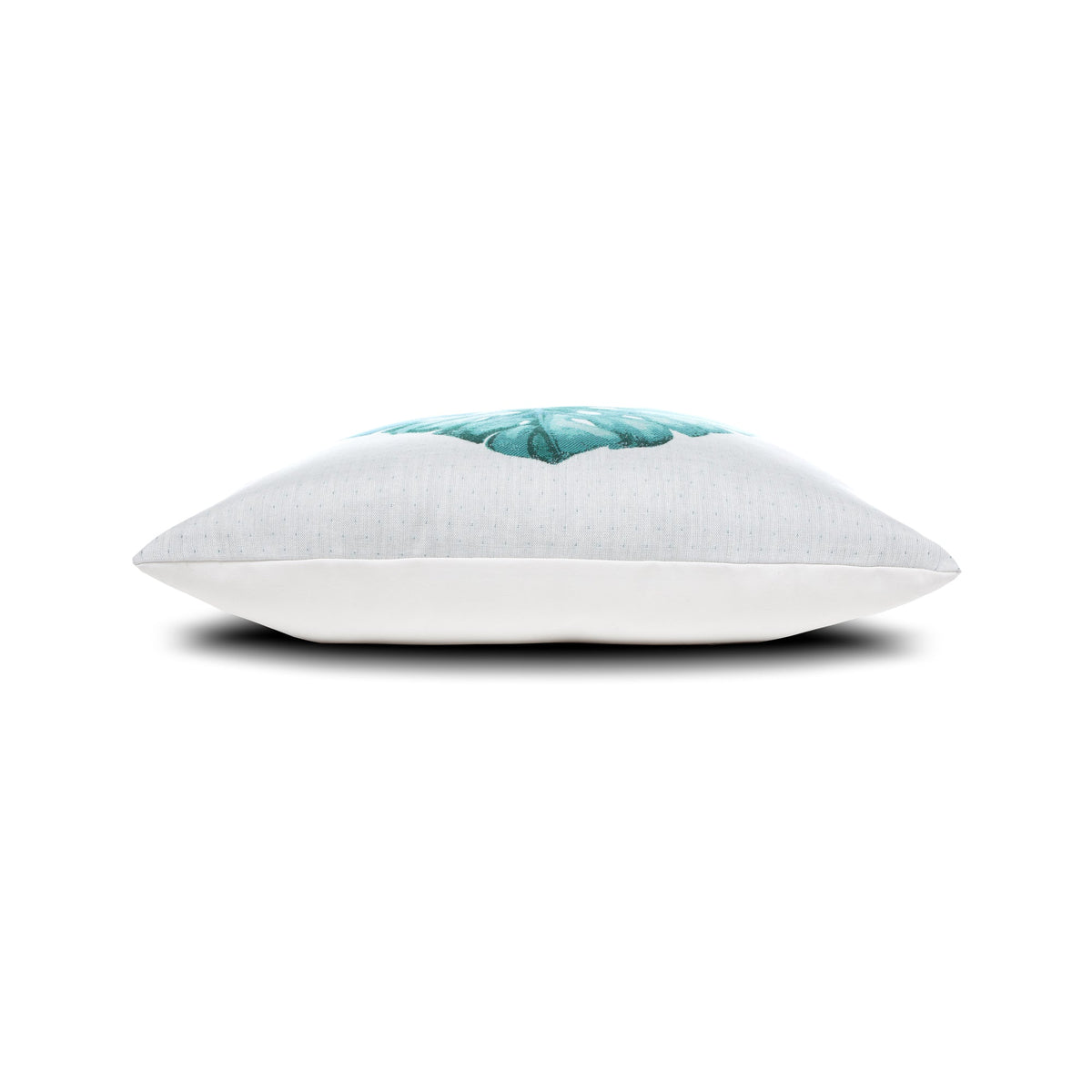 Elaine Smith Leaf Lagoon 22x22 outdoor pillow, aqua and teal - view 6