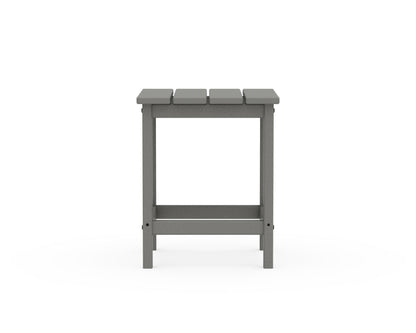 Alternate view of the POLYWOOD Long Island 18" Side Table in Slate Grey