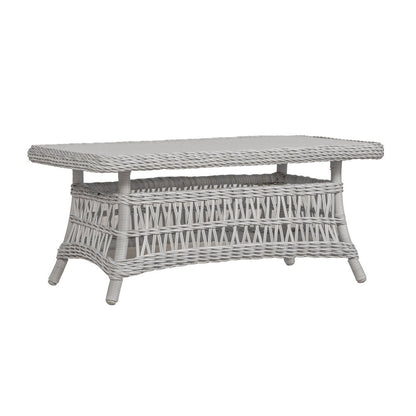 Lloyd Flanders Mackinac 44" Rectangular Cocktail Table, lifestyle photo 1