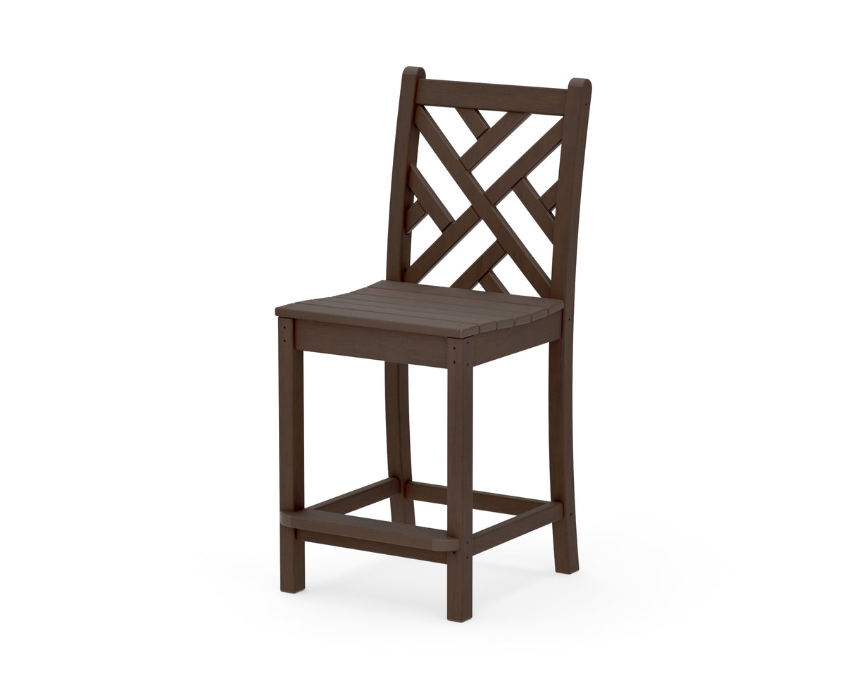 POLYWOOD Chippendale Counter Side Chair in Kona