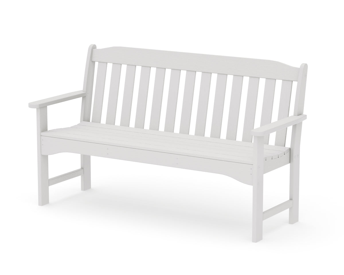 POLYWOOD Country Living 60" Garden Bench in Vintage White