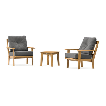 POLYWOOD Mission 3-Piece Deep Seating Set in Natural