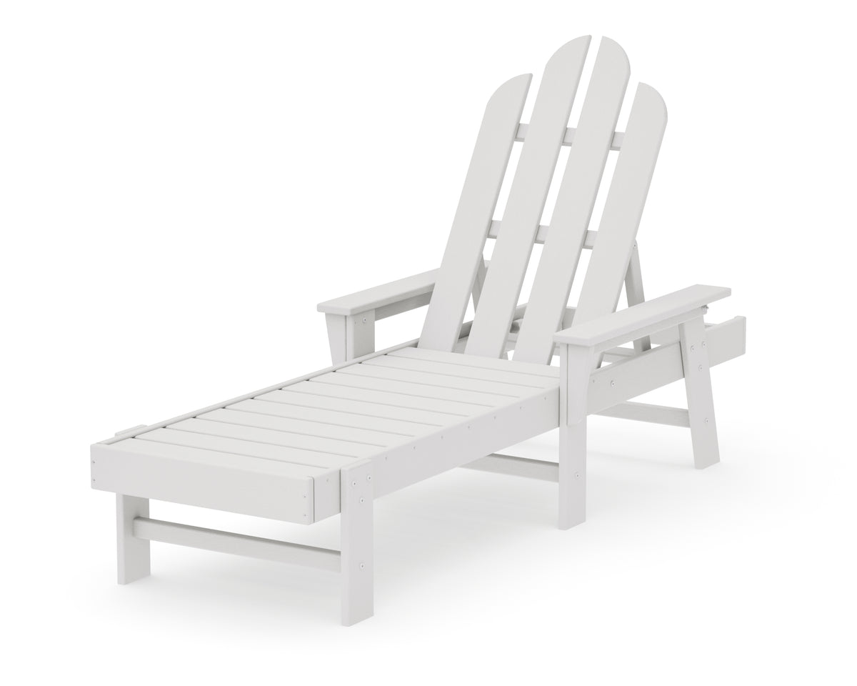 POLYWOOD Long Island Chaise in Vintage White