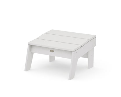 POLYWOOD Modern Studio Ottoman in Vintage White