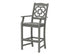 POLYWOOD Chinoiserie Bar Arm Chair in Slate Grey