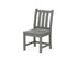 POLYWOOD Traditional Garden Dining Side Chair in Slate Grey