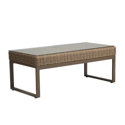 Lloyd Flanders Milan 48.5" Rectangular Cocktail Table, lifestyle photo 3