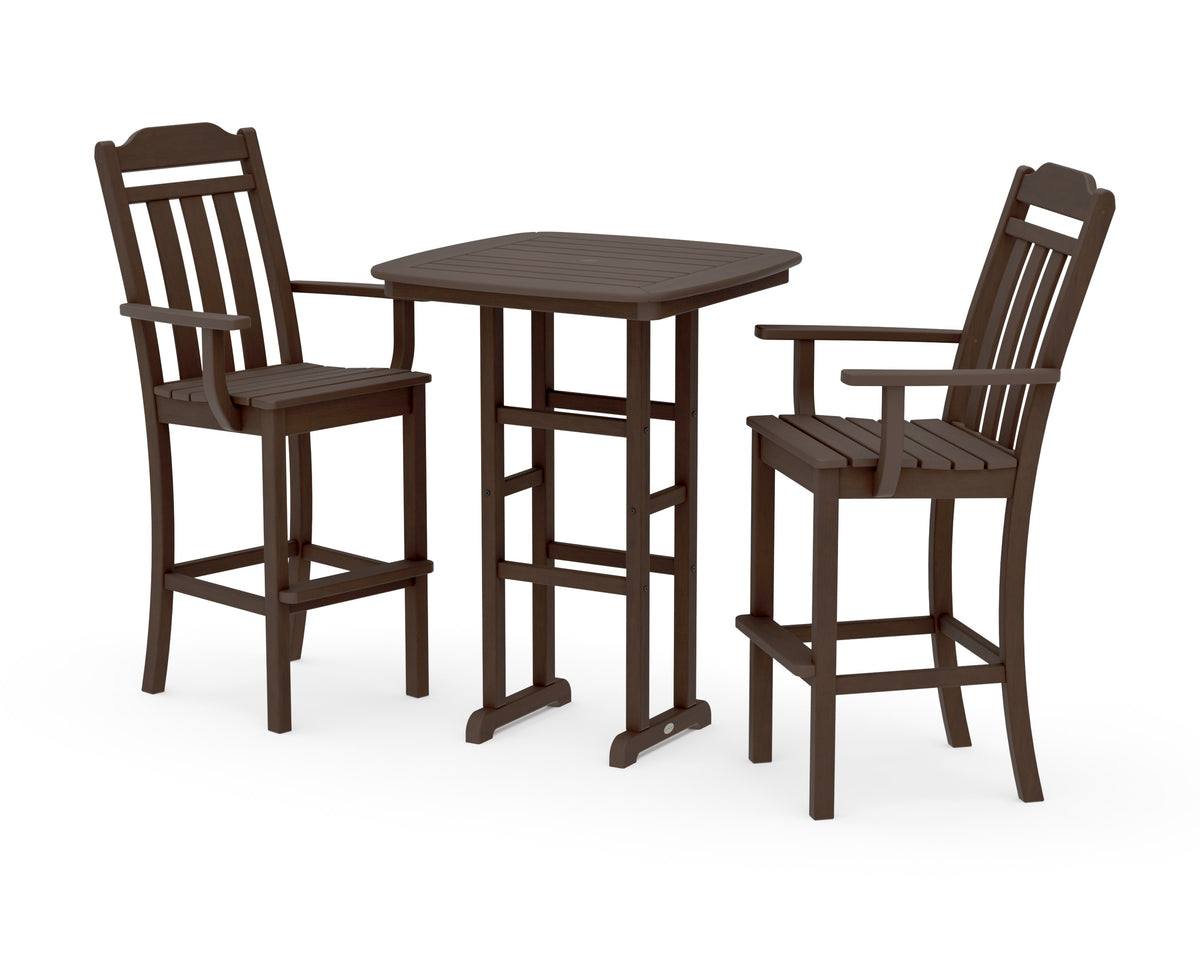 POLYWOOD Cottage 3-Piece Bar Set in Kona