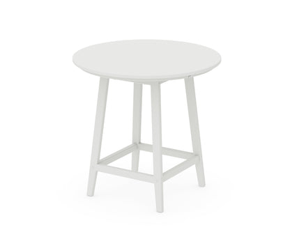 POLYWOOD Studio 30" Round Bistro Table in Vintage White