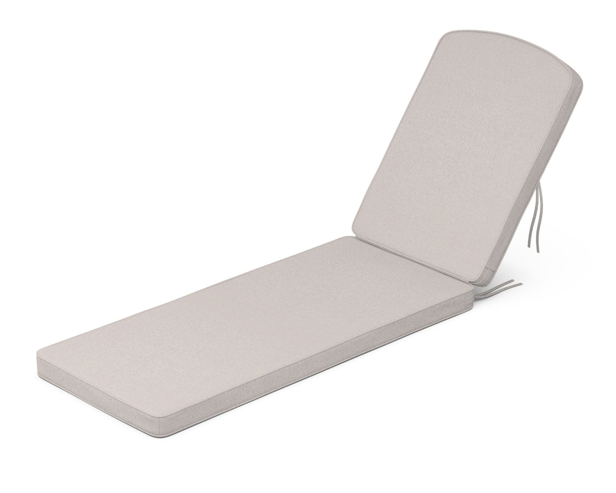 POLYWOOD Chinoiserie Chaise Cushion in Dune Burlap