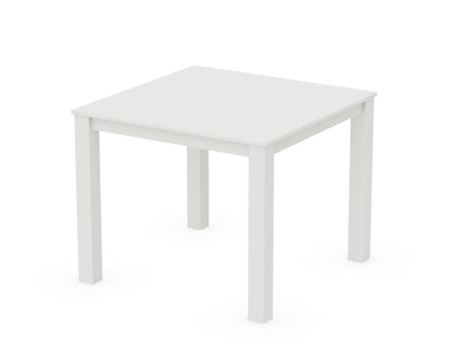 POLYWOOD Parsons 38" X 38" Dining Table in White