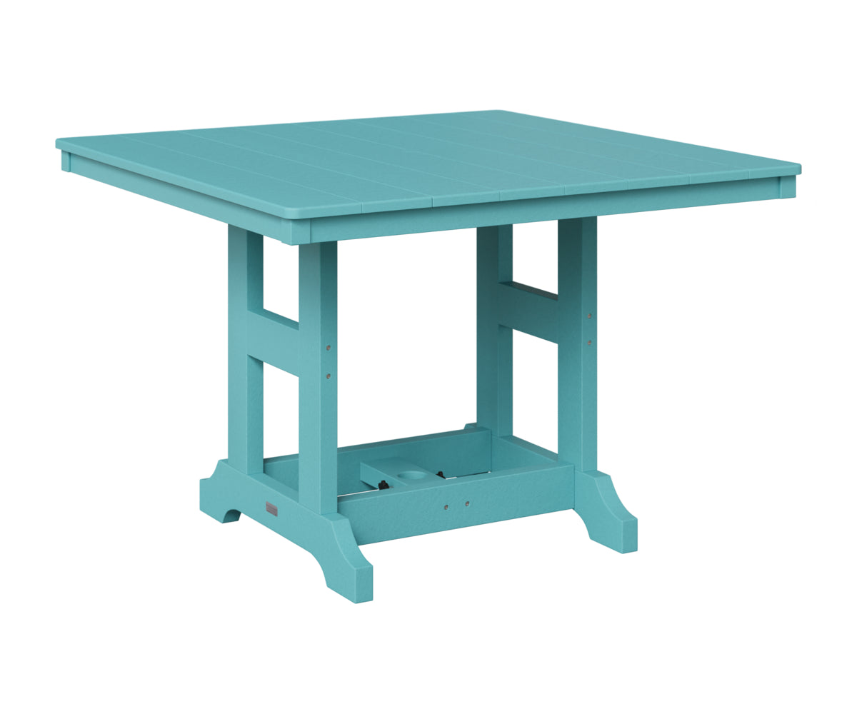 Berlin Gardens Garden Classic 44" Square Table in Aruba Blue