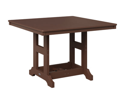 Berlin Gardens Garden Classic 44" Square Table in Chocolate Brown