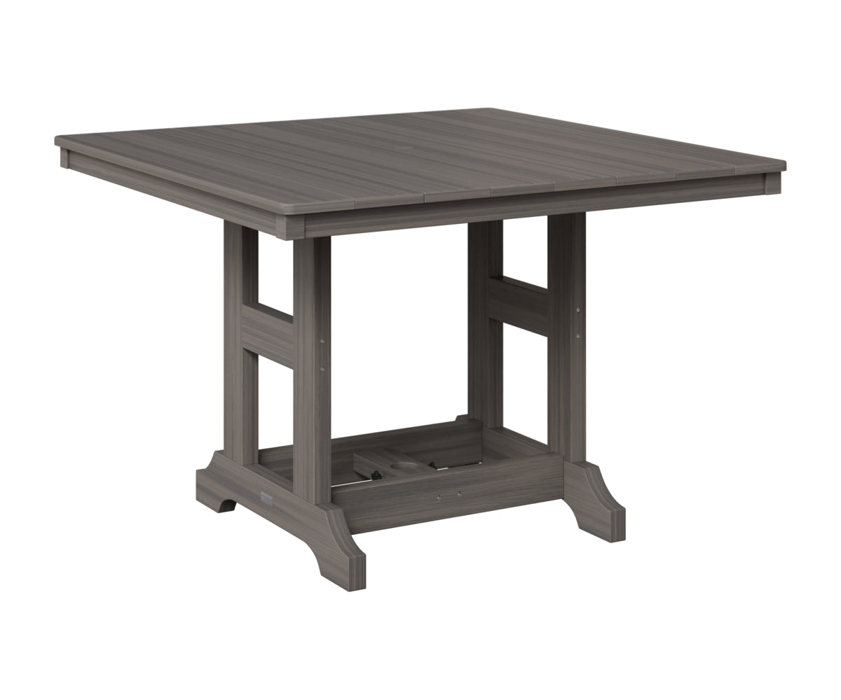 Berlin Gardens Garden Classic 44" Square Table in Coastal Gray