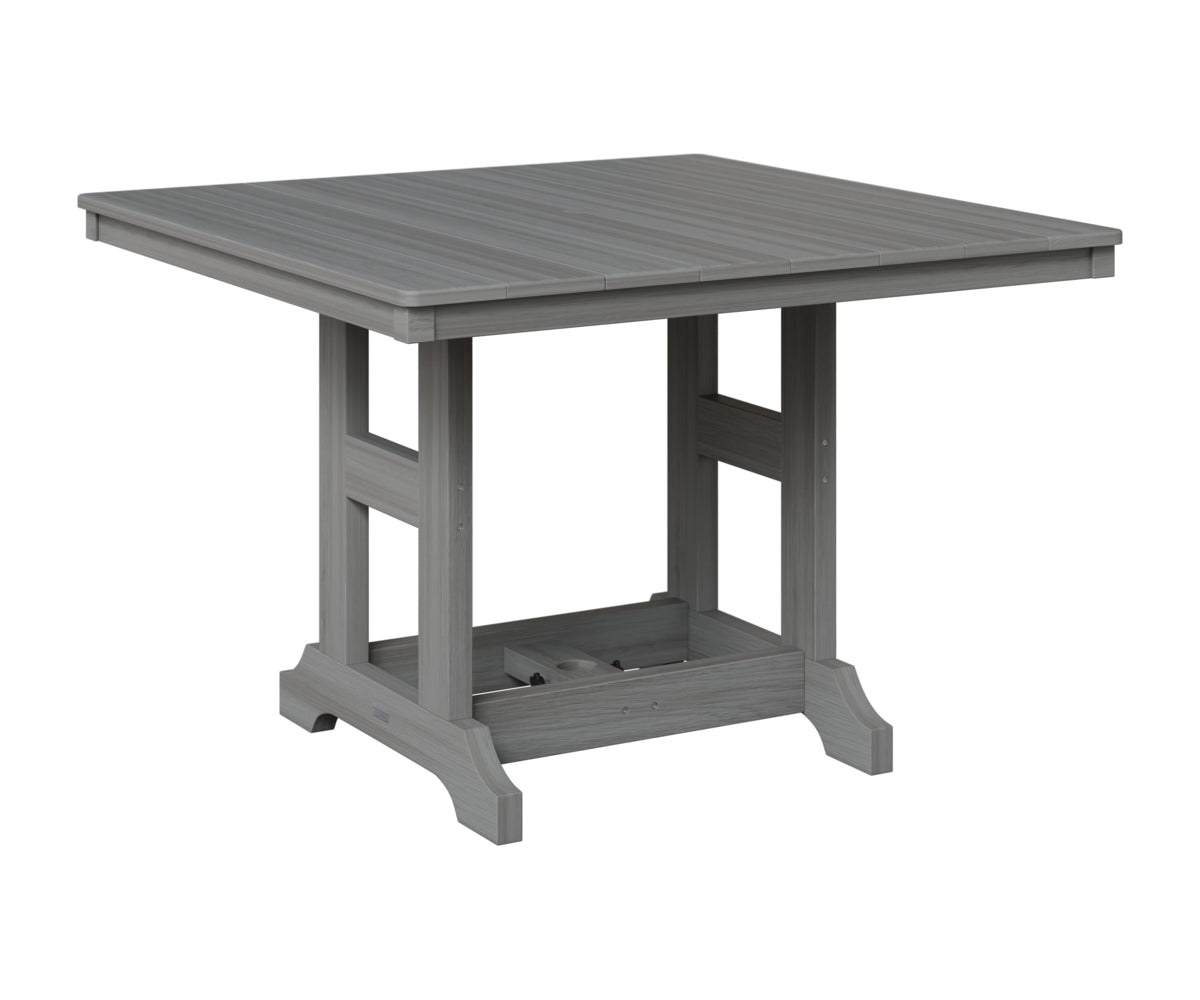 Berlin Gardens Garden Classic 44" Square Table in Driftwood Gray