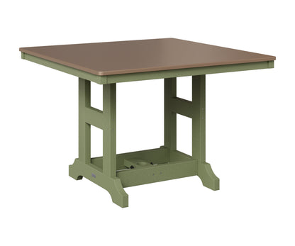 Berlin Gardens Garden Classic 44" Square Table in Sage, Hammered Bronze top