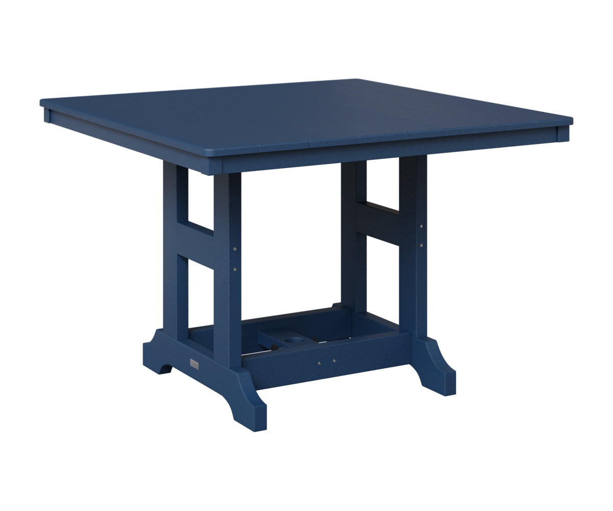 Berlin Gardens Garden Classic 44" Square Table in Navy Blue