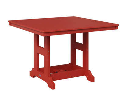 Berlin Gardens Garden Classic 44" Square Table in Scarlet Red